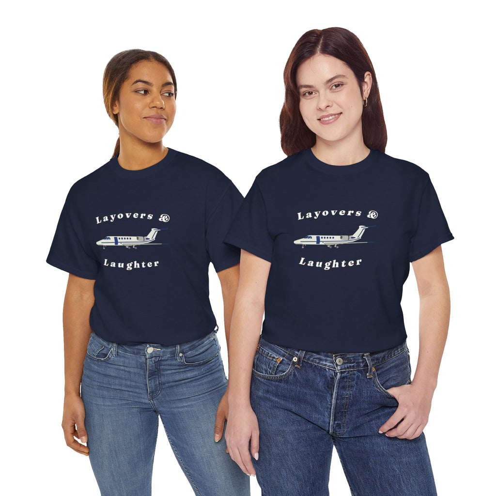 Layovers & Laughter. T-shirt. aviation. pilots. travel. shirt.