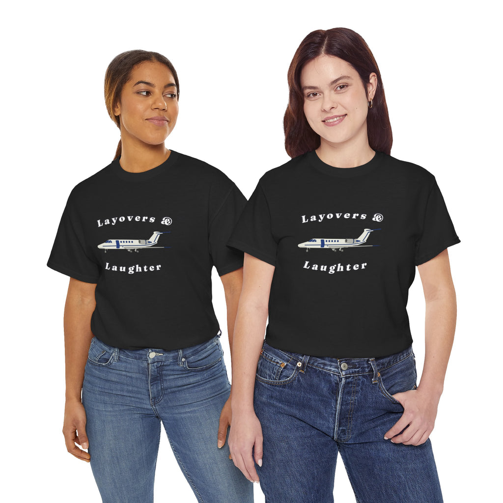 Layovers & Laughter. T-shirt. aviation. pilots. travel. shirt.