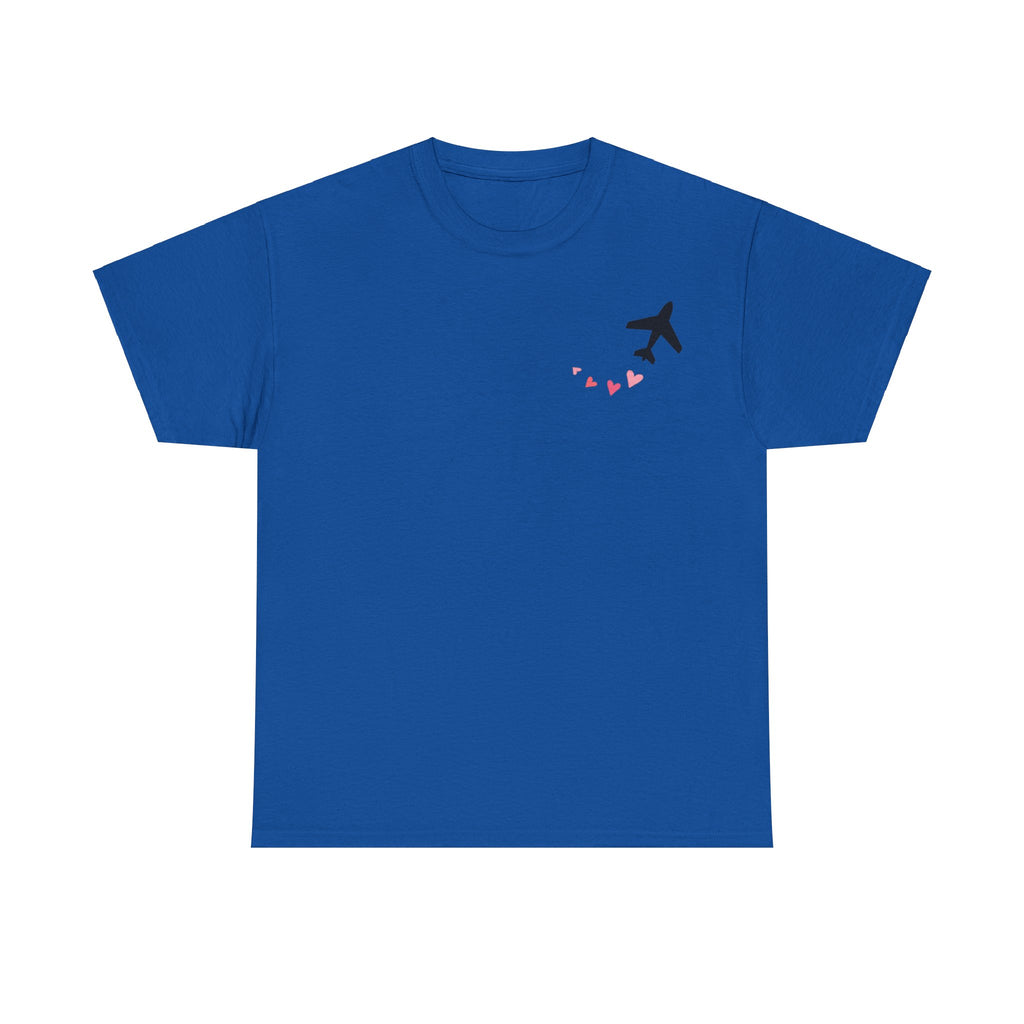 LOVE CHEMTRAILS. aviation t-shirt. pilots. love. hearts