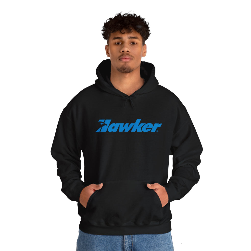 HAWKER AVIATION. HOODIE. gifts for pilots. aviation t-shirt. aviation hoodie. (logo)