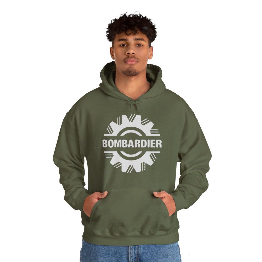 Bombardier hoodie. pilots aviation. (logo)