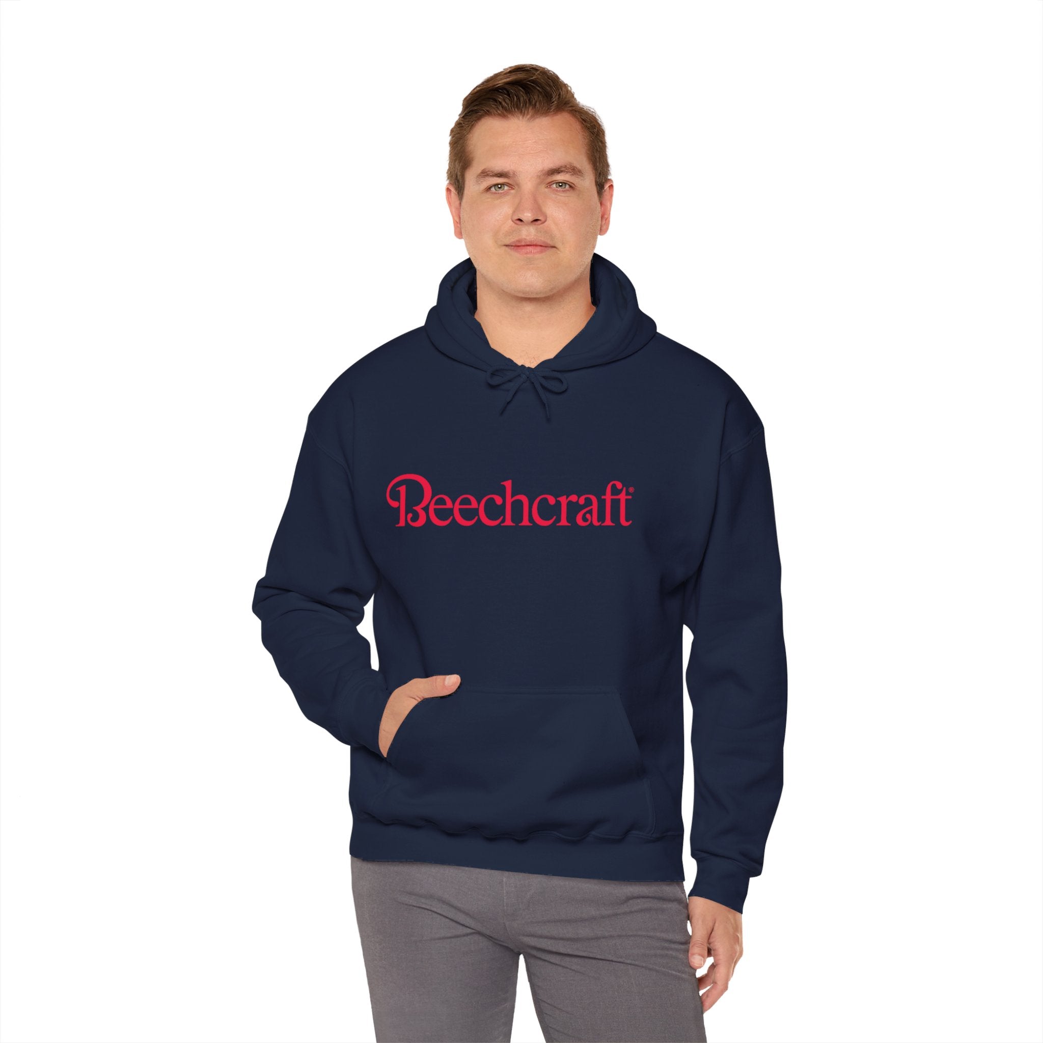 BEECHCRAFT. AVIATION HOODIE. gift for pilots. graphic design. (logo)