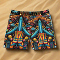 HIGH VIZ"   Men's Mid-Length Swim Shorts