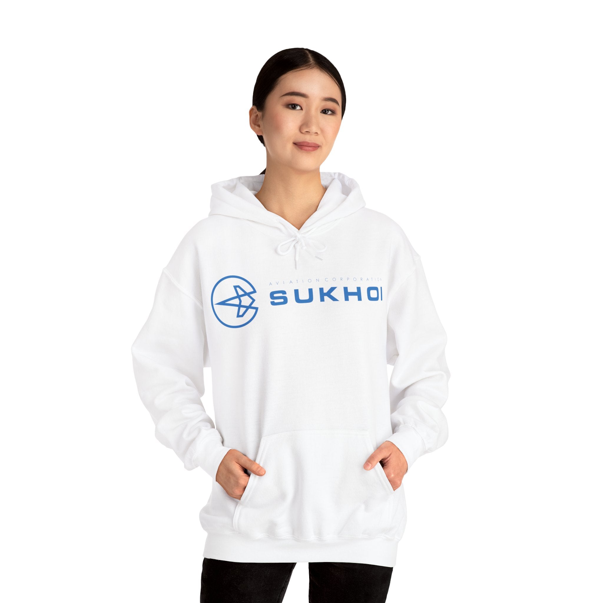 SUKHOI AVIATION HOODIE. gift for pilots. graphic design. (logo)
