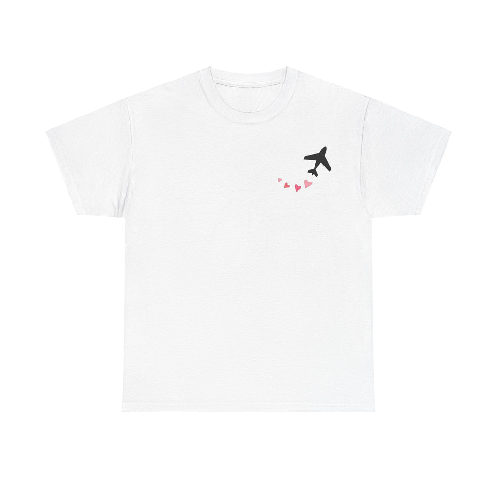 LOVE CHEMTRAILS. aviation t-shirt. pilots. love. hearts