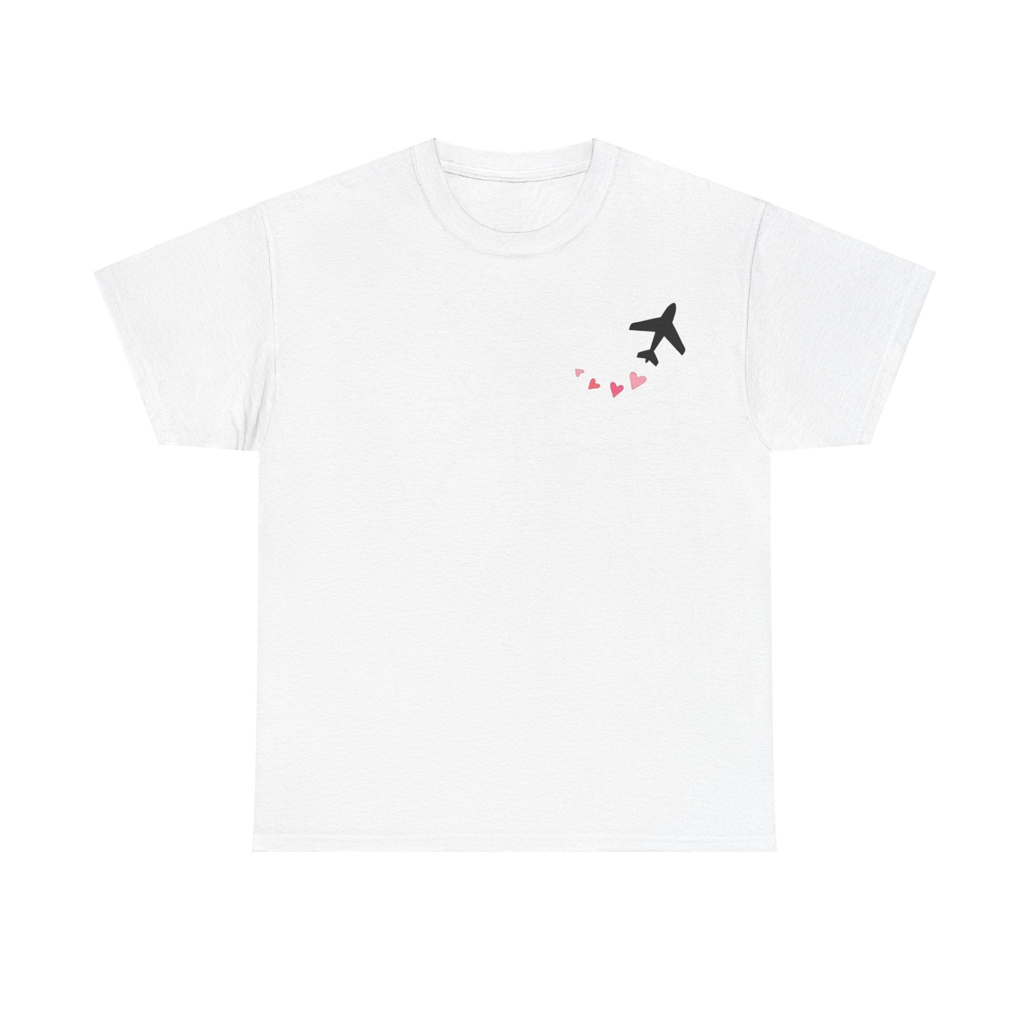 LOVE CHEMTRAILS. aviation t-shirt. pilots. love. hearts