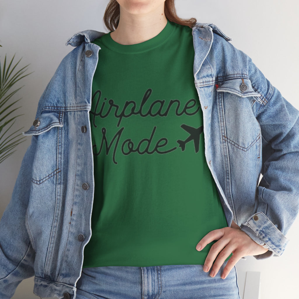 Airplane Mode Aviation Graphic Tee. gift for pilots. flight attendant. aviation lovers.