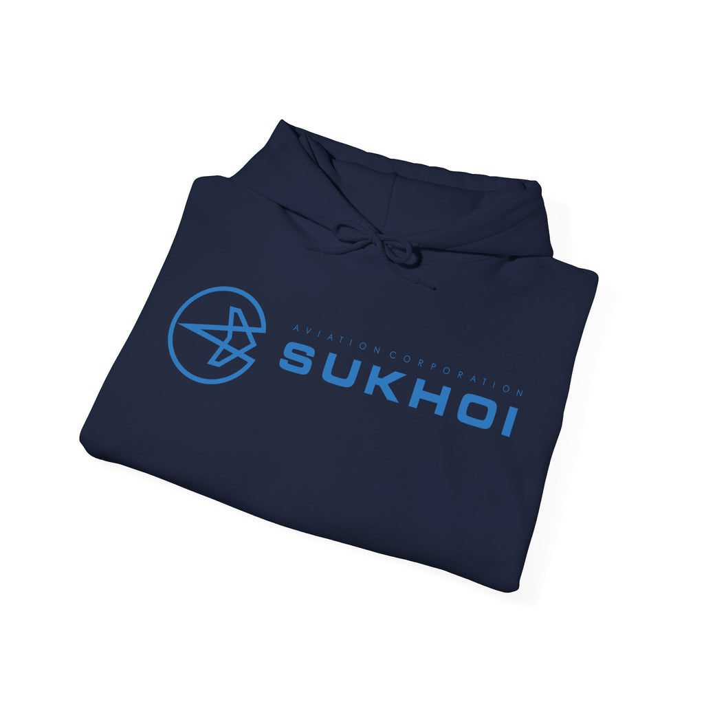 SUKHOI AVIATION HOODIE. gift for pilots. graphic design. (logo)