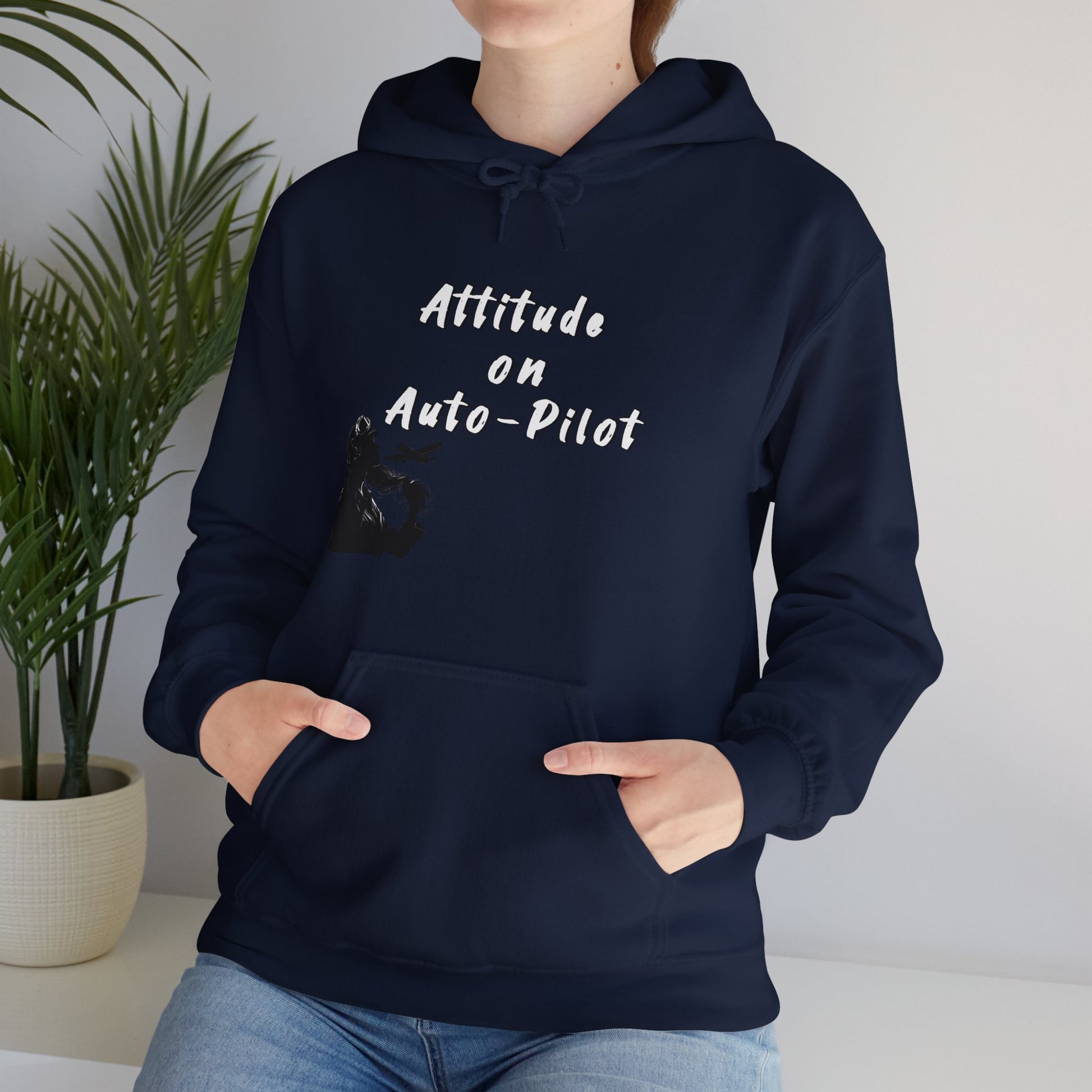 Female Pilot Hoodie. aviation. aviation gifts. gifts for pilots. attitude. graphic tee