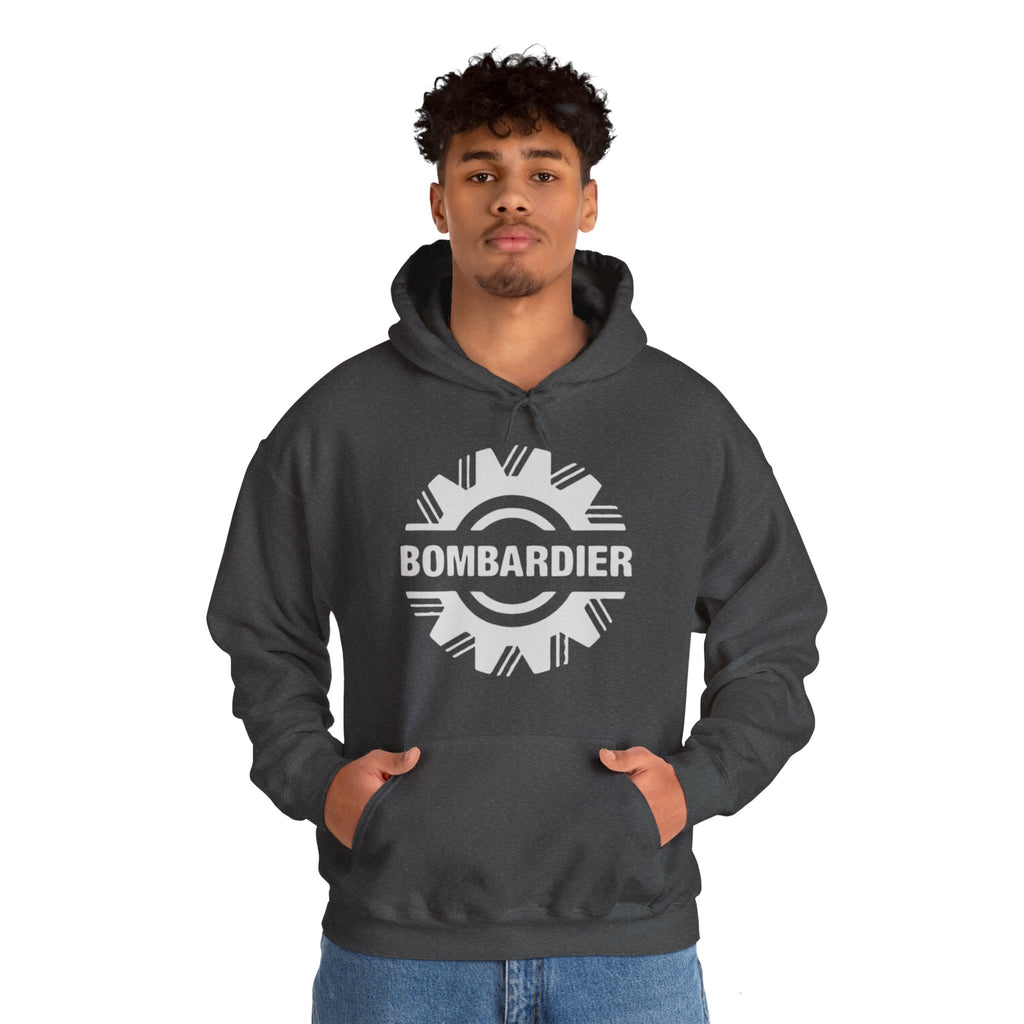 Bombardier hoodie. pilots aviation. (logo)