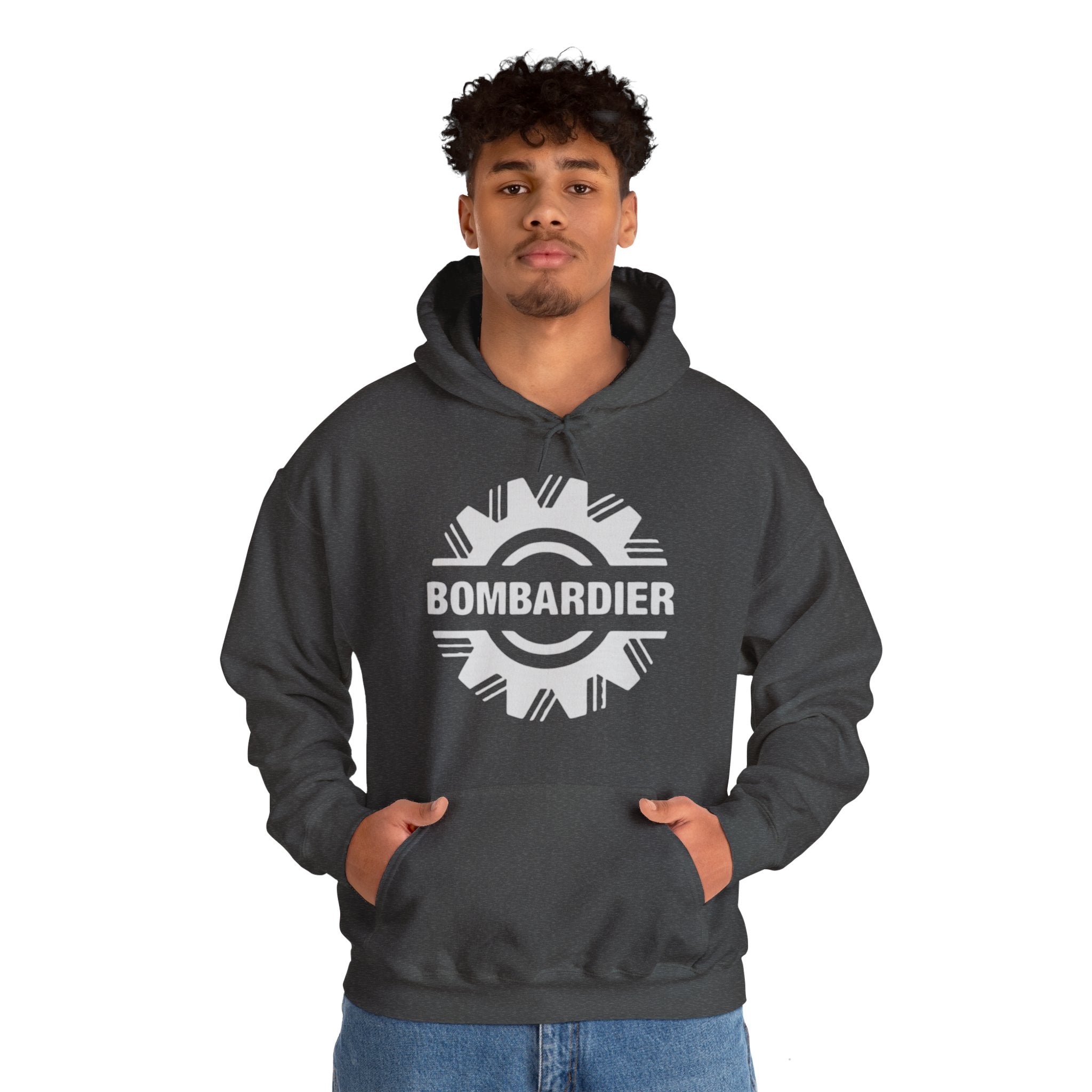 Bombardier hoodie. pilots aviation. (logo)