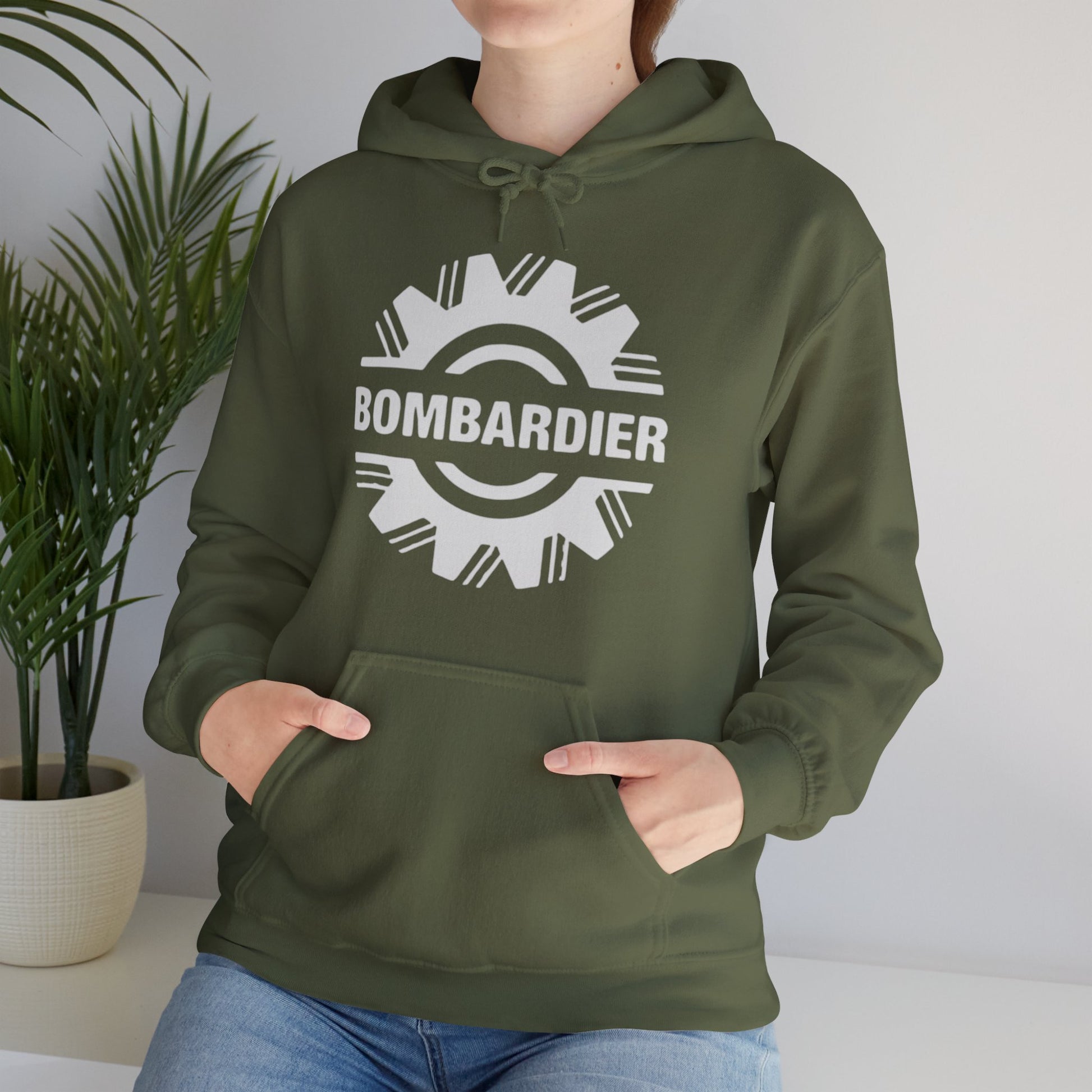 Bombardier hoodie. pilots aviation. (logo)
