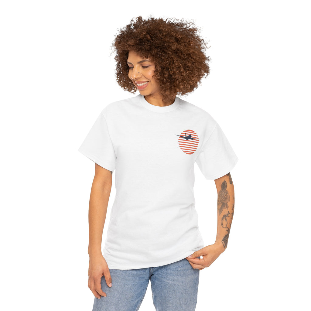 into the sunset. plane. t-shirt. aviation. pilots. gifts.