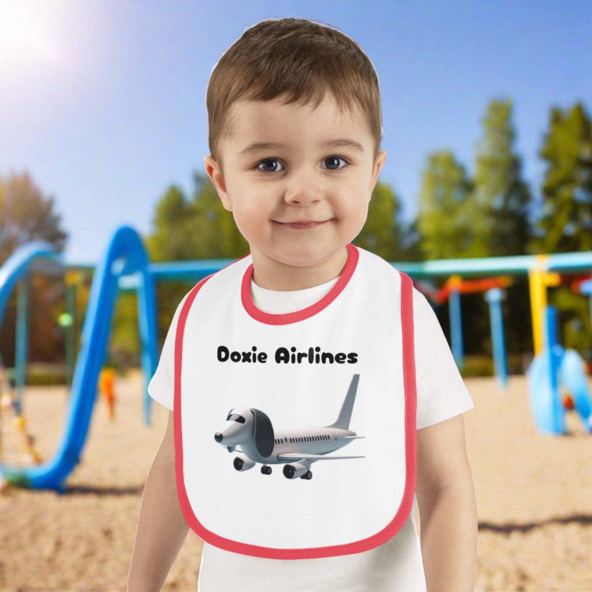 Doxie airlines Baby bibs
