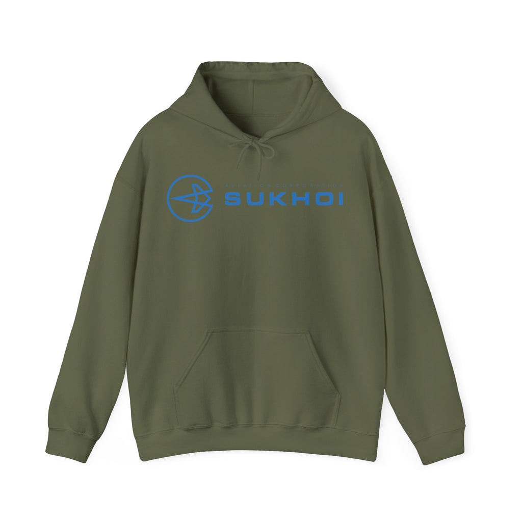 SUKHOI AVIATION HOODIE. gift for pilots. graphic design. (logo)