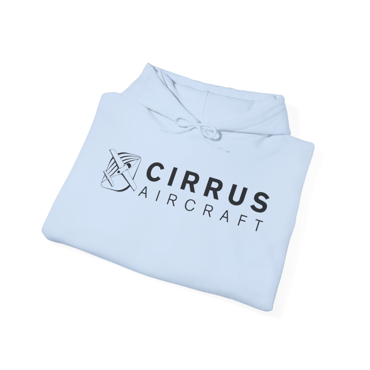 CIRRUS AIRCRAFT HOODIE. aviation gift for pilots. graphic design. (logo)