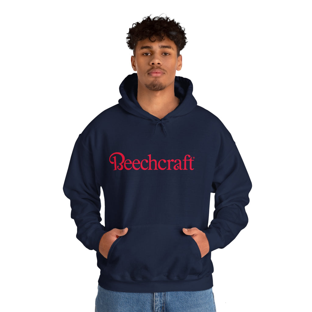 BEECHCRAFT. AVIATION HOODIE. gift for pilots. graphic design. (logo)