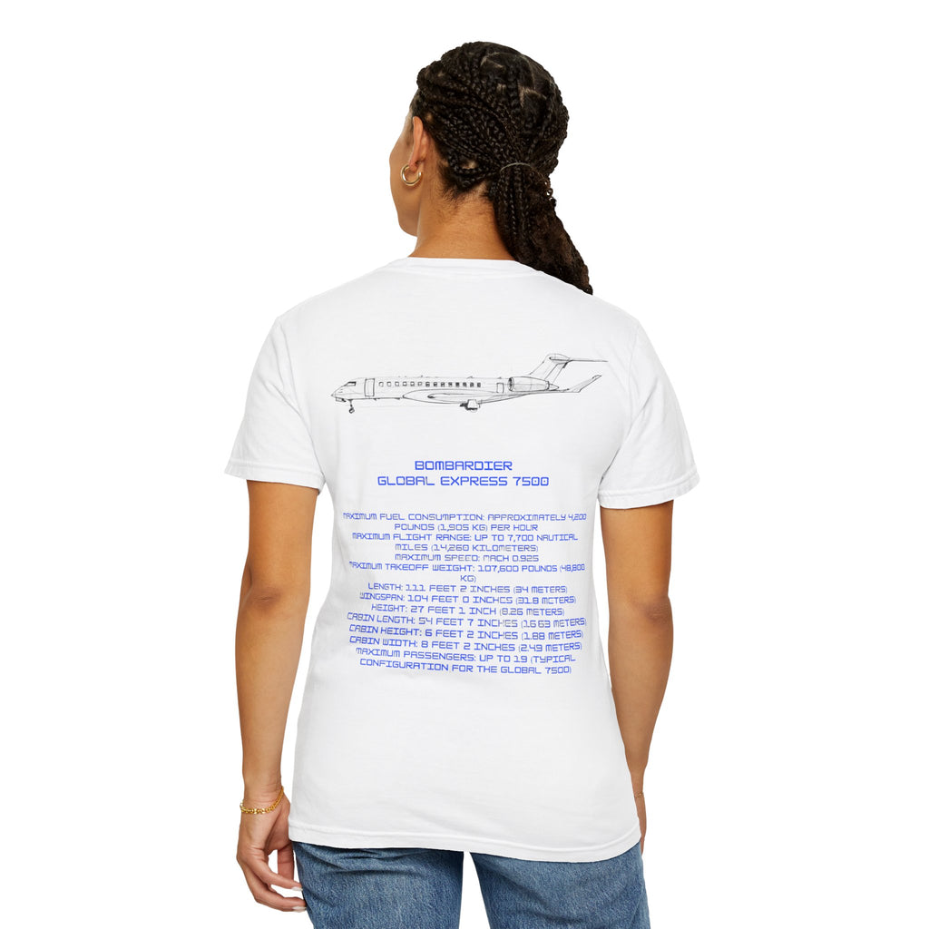 Global 7500 T-shirt. aviation. gift. pilot. jets. mens gifts. gifts for her