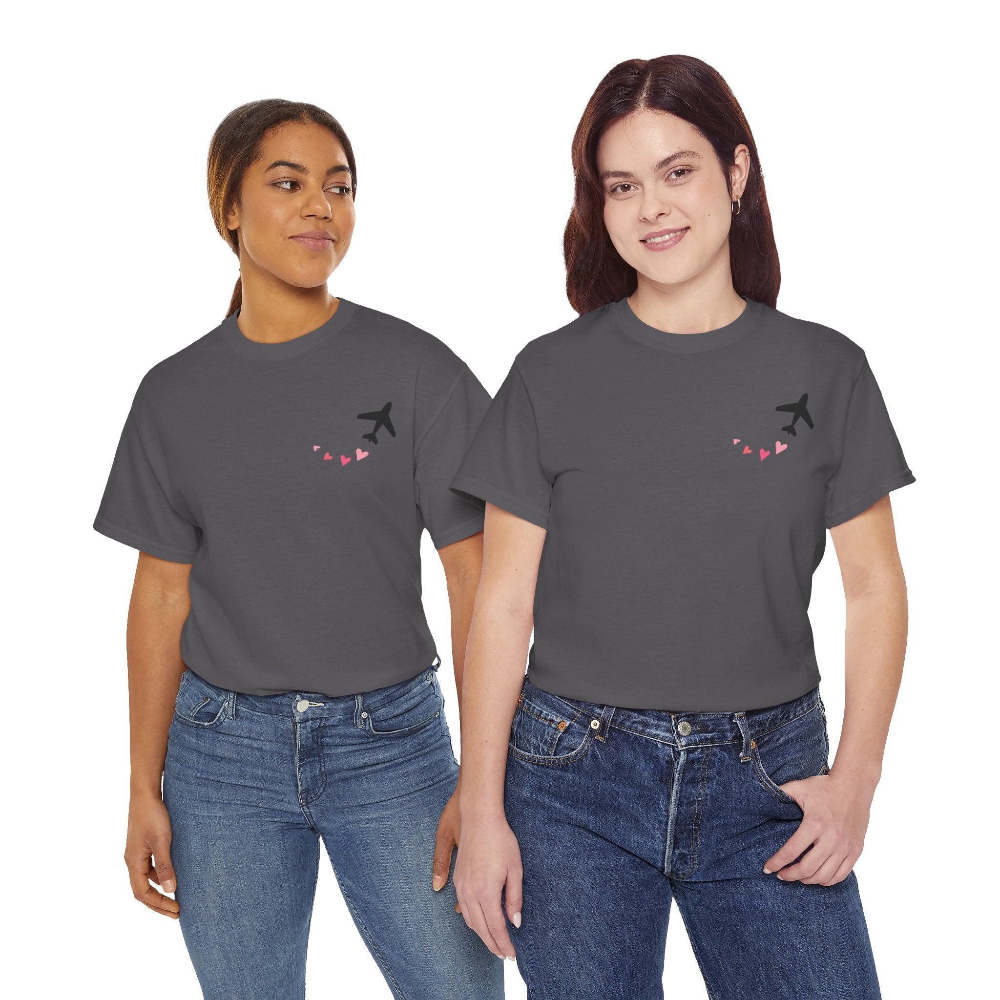 LOVE CHEMTRAILS. aviation t-shirt. pilots. love. hearts