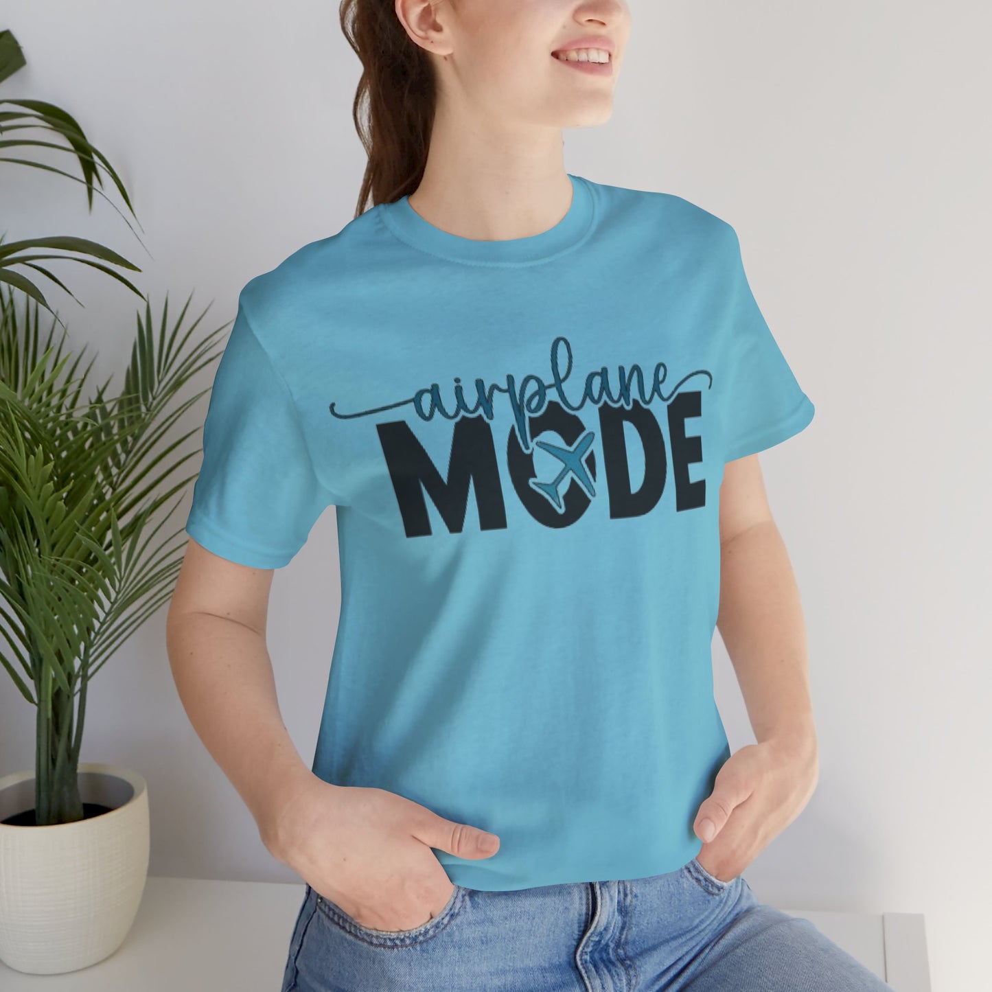 Airplane Mode Aviation Tee. gift for pilots. aviation lovers