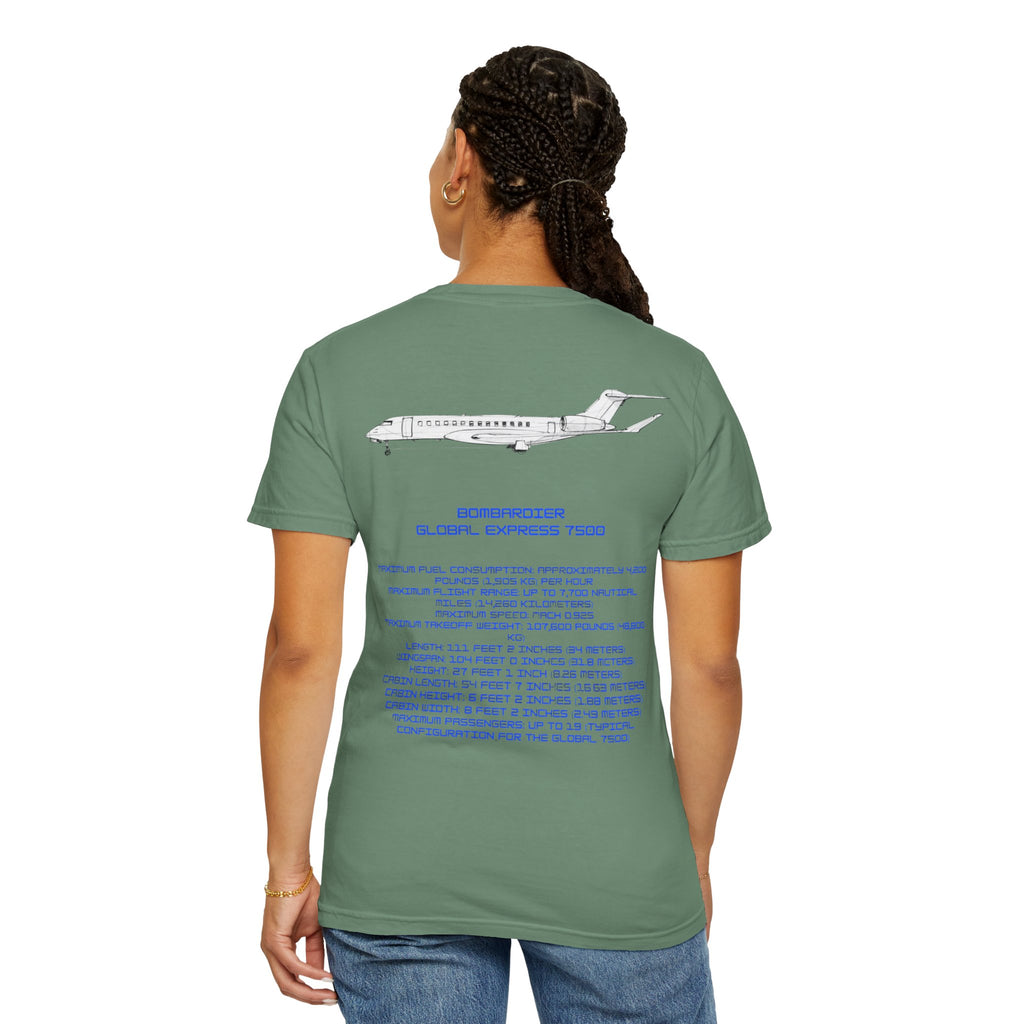 Global 7500 T-shirt. aviation. gift. pilot. jets. mens gifts. gifts for her