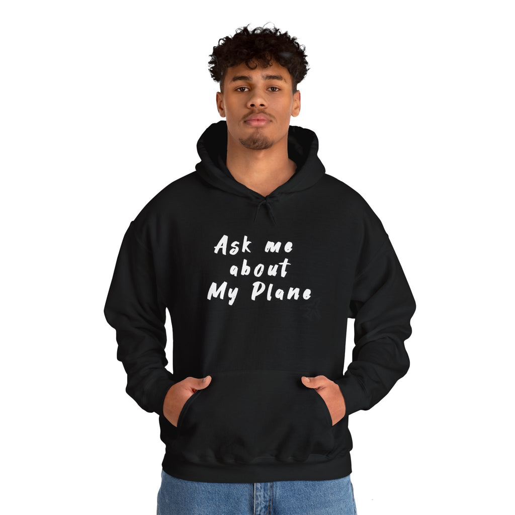 Hoodie For Pilots. Ask me about My Plane!. gift for pilots. aviation. aviation gifts. graphic design