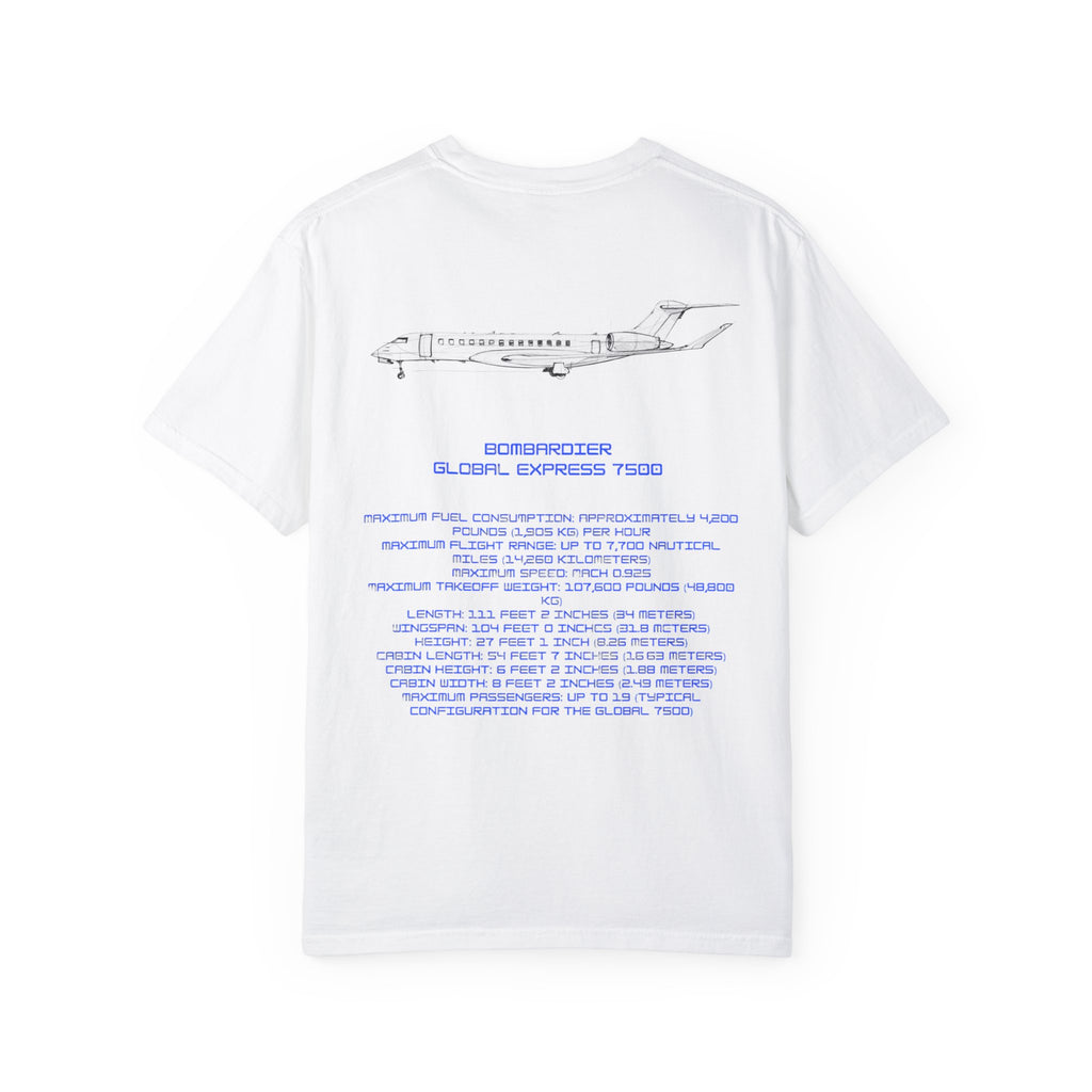 Global 7500 T-shirt. aviation. gift. pilot. jets. mens gifts. gifts for her