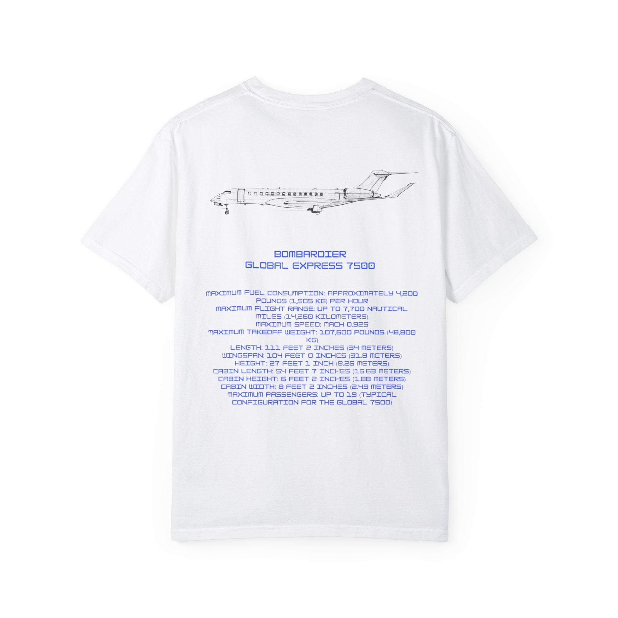 Global 7500 T-shirt. aviation. gift. pilot. jets. mens gifts. gifts for her