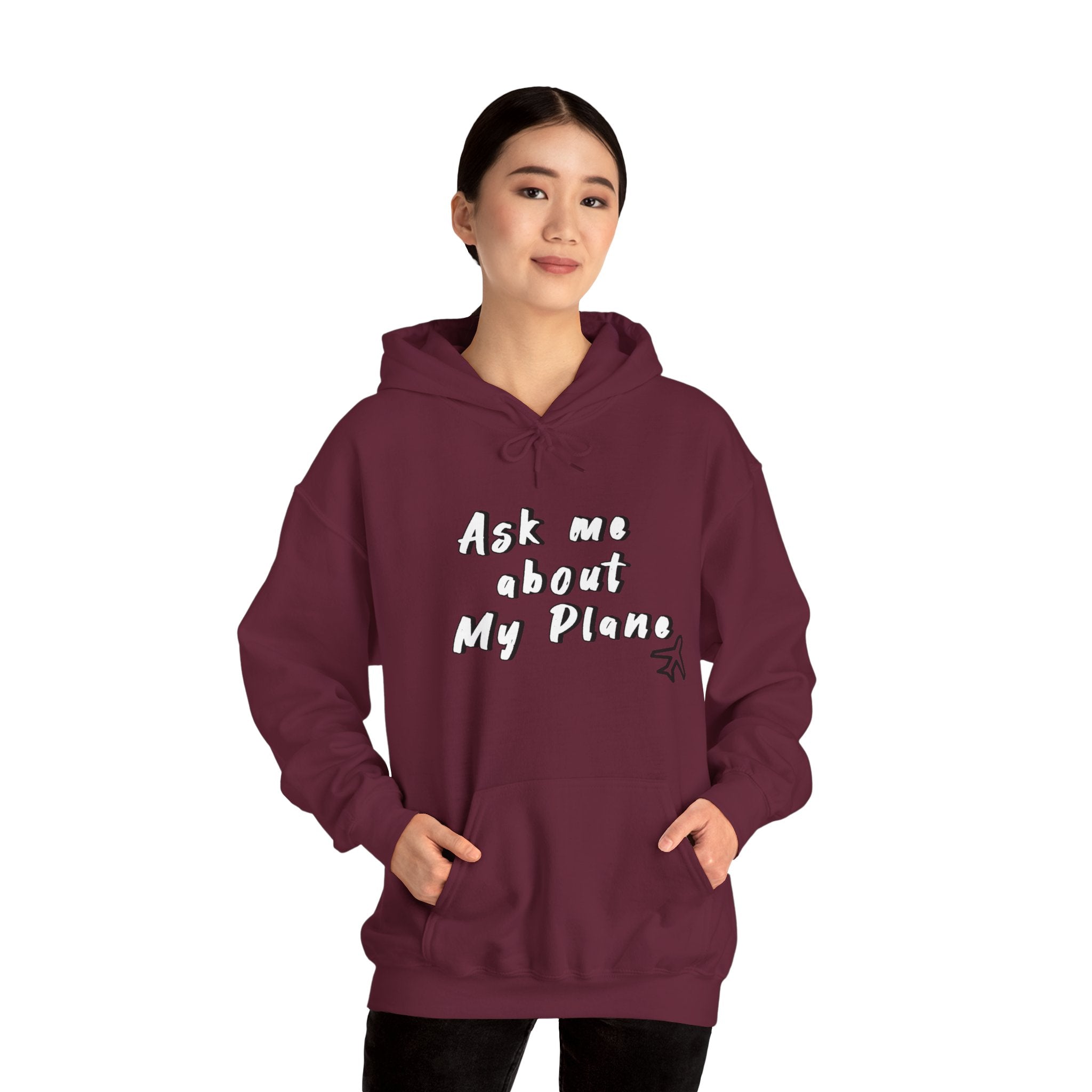 Hoodie For Pilots. Ask me about My Plane!. gift for pilots. aviation. aviation gifts. graphic design