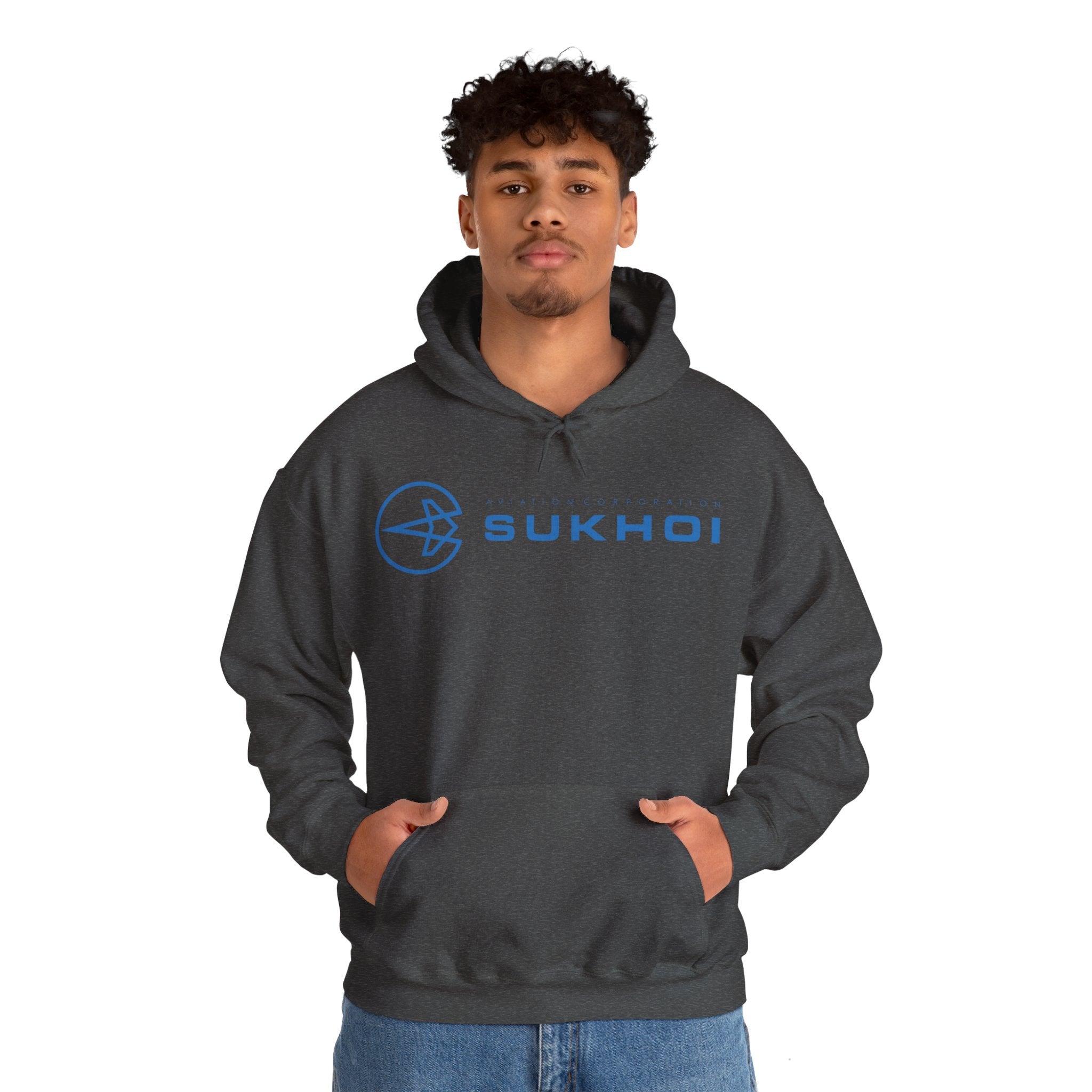 SUKHOI AVIATION HOODIE. gift for pilots. graphic design. (logo)