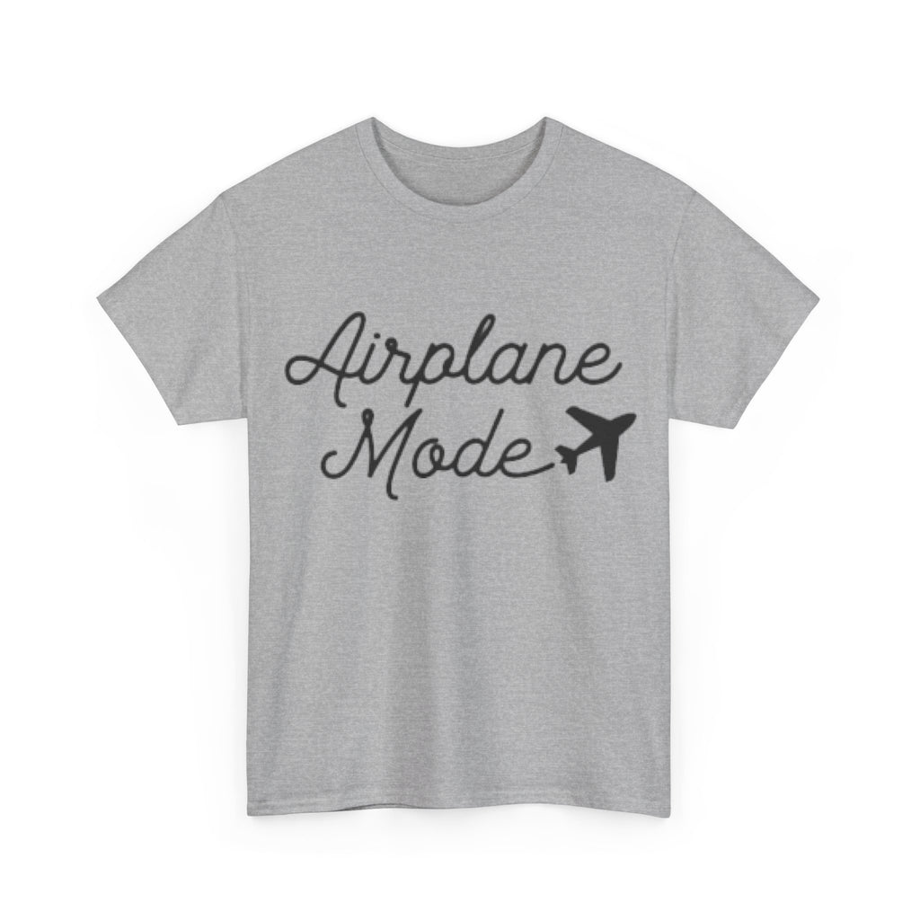 Airplane Mode Aviation Graphic Tee. gift for pilots. flight attendant. aviation lovers.