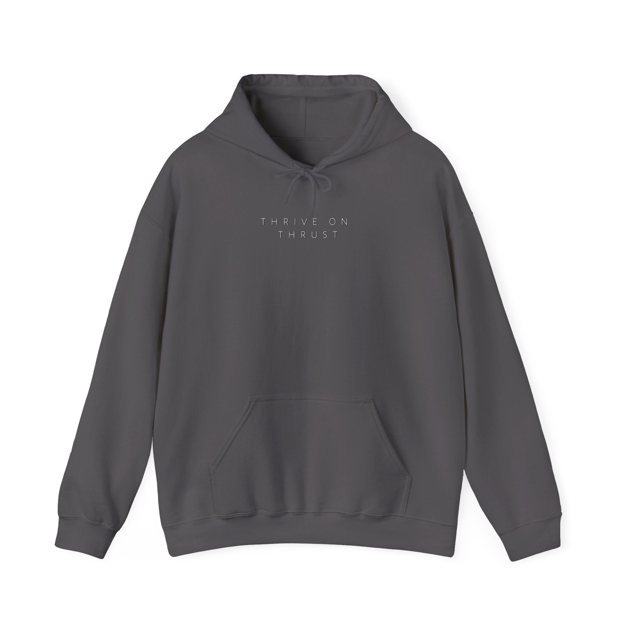 Thrive on Thrust. aviation. gifts for pilots. pilots. planes. gift aviation. graphic hoodie