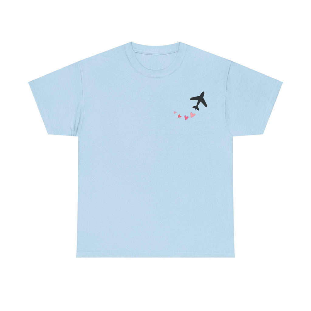LOVE CHEMTRAILS. aviation t-shirt. pilots. love. hearts