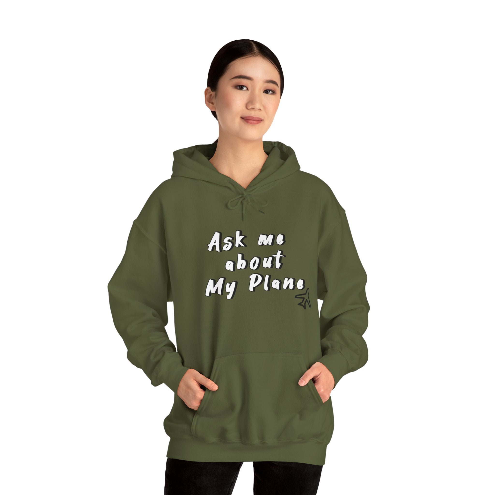Hoodie For Pilots. Ask me about My Plane!. gift for pilots. aviation. aviation gifts. graphic design