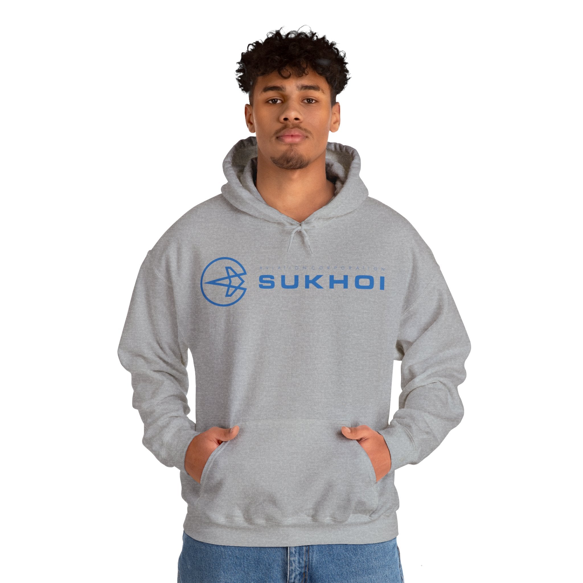 SUKHOI AVIATION HOODIE. gift for pilots. graphic design. (logo)