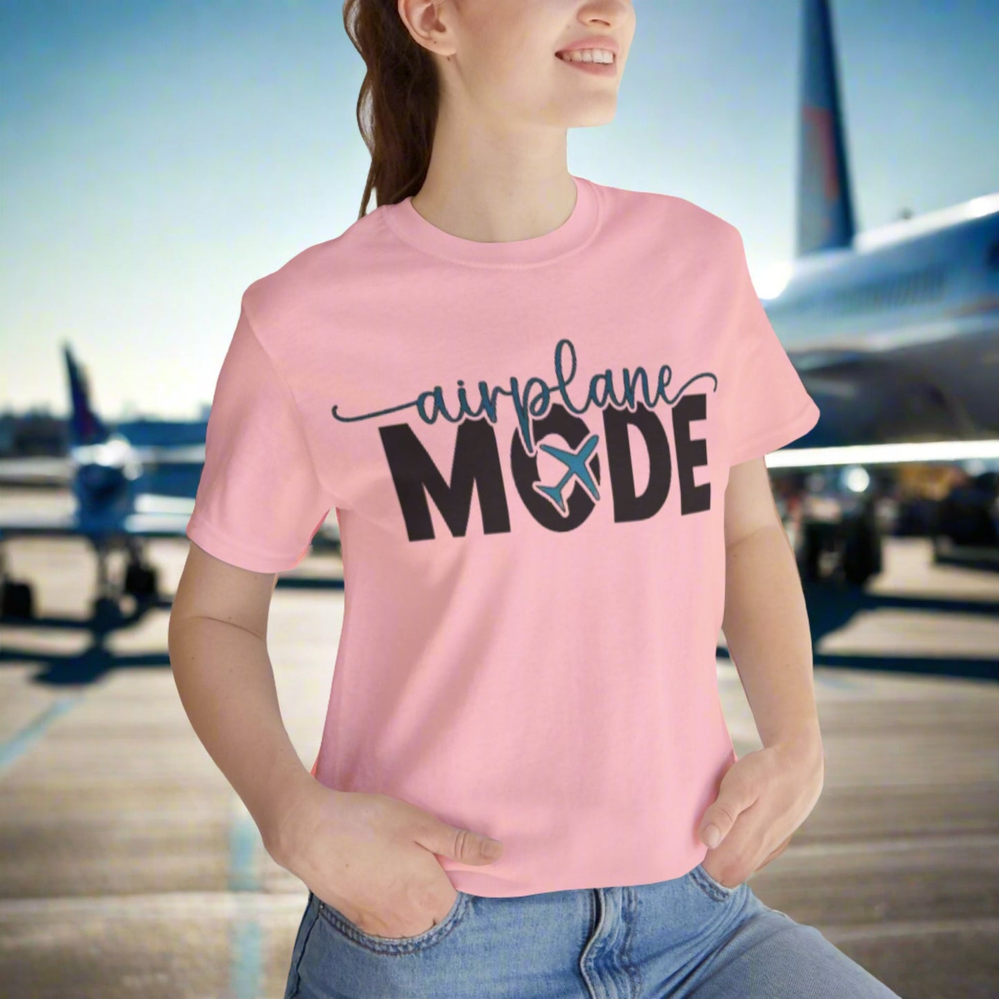 Airplane Mode Aviation Tee. gift for pilots. aviation lovers