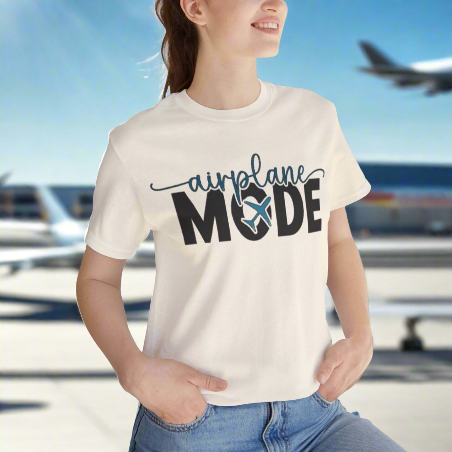 Airplane Mode Aviation Tee. gift for pilots. aviation lovers