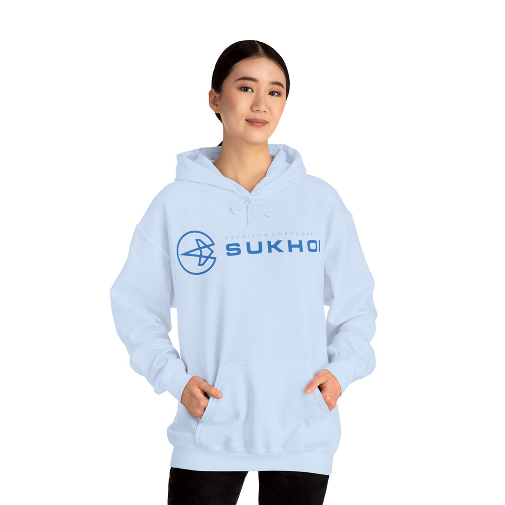 SUKHOI AVIATION HOODIE. gift for pilots. graphic design. (logo)