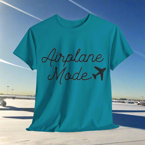 Airplane Mode Aviation Graphic Tee. gift for pilots. flight attendant. aviation lovers.