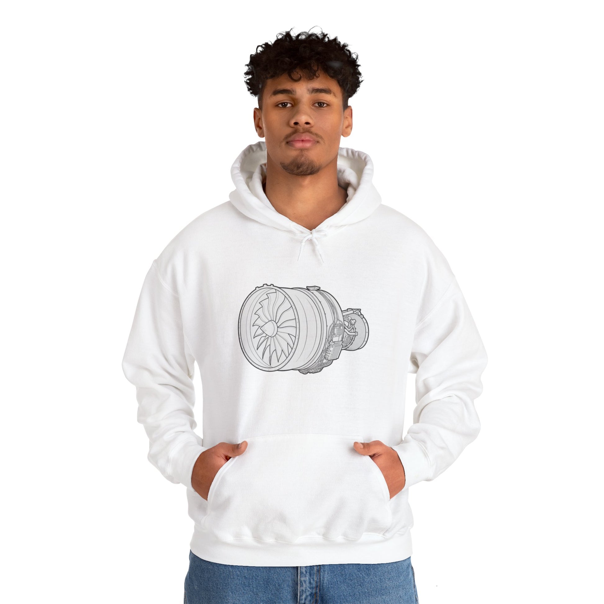 Turbine Hoodie. Sweatshirt. aviation. pilots. planes. ge9x. gifts for him. gifts for her.