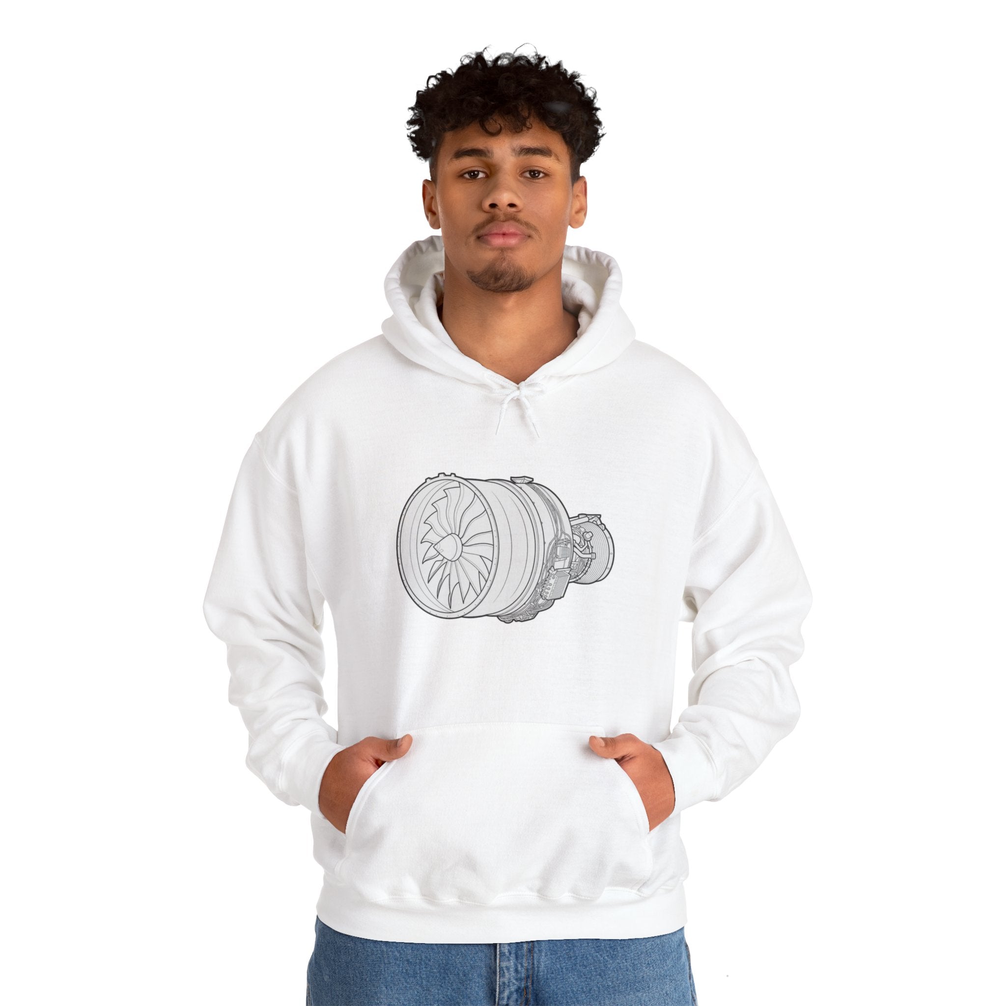 Turbine Hoodie. Sweatshirt. aviation. pilots. planes. ge9x. gifts for him. gifts for her.