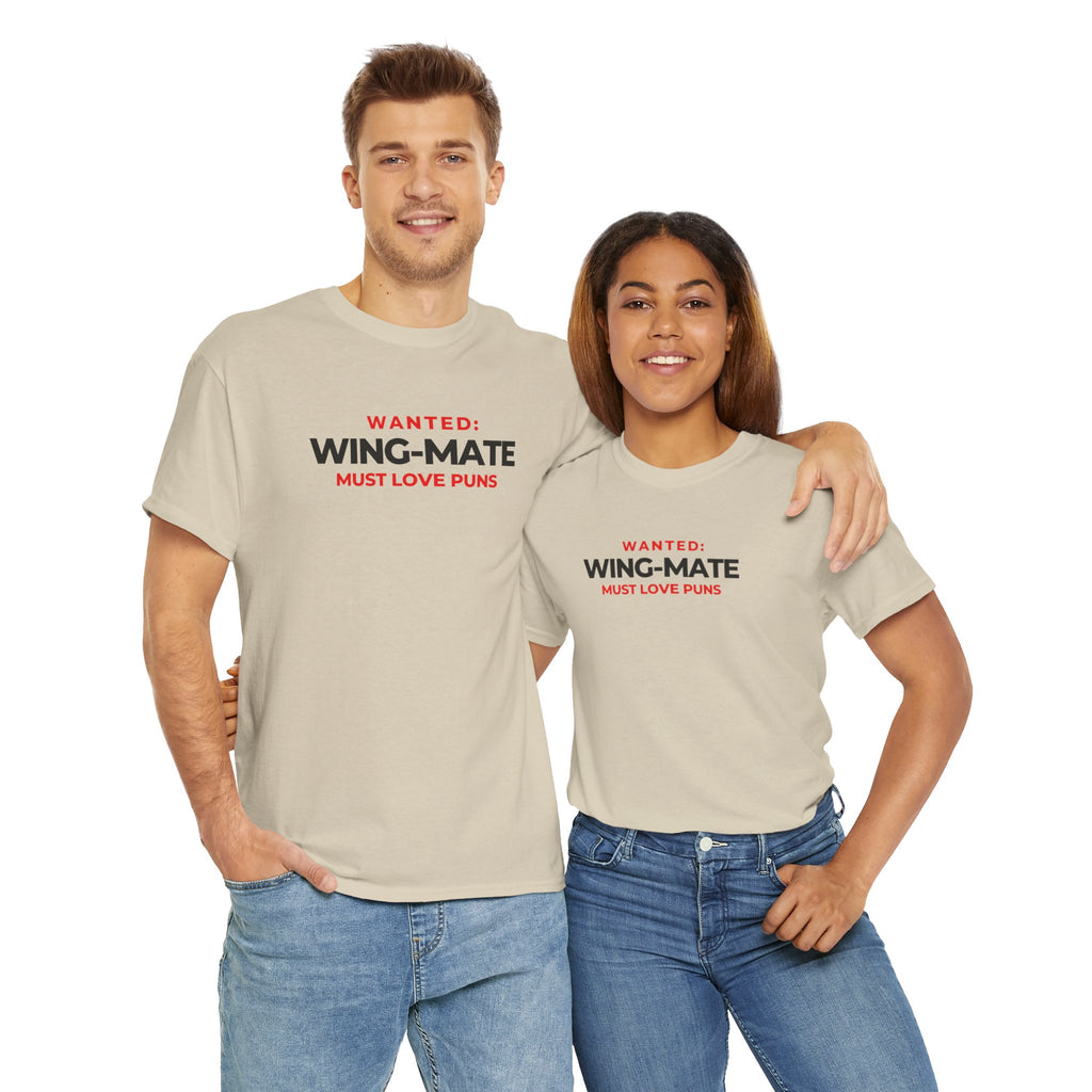 Wanted Wing-Mate. T-SHIRT. AVIATION. PILOTS. FLIGHT CREW
