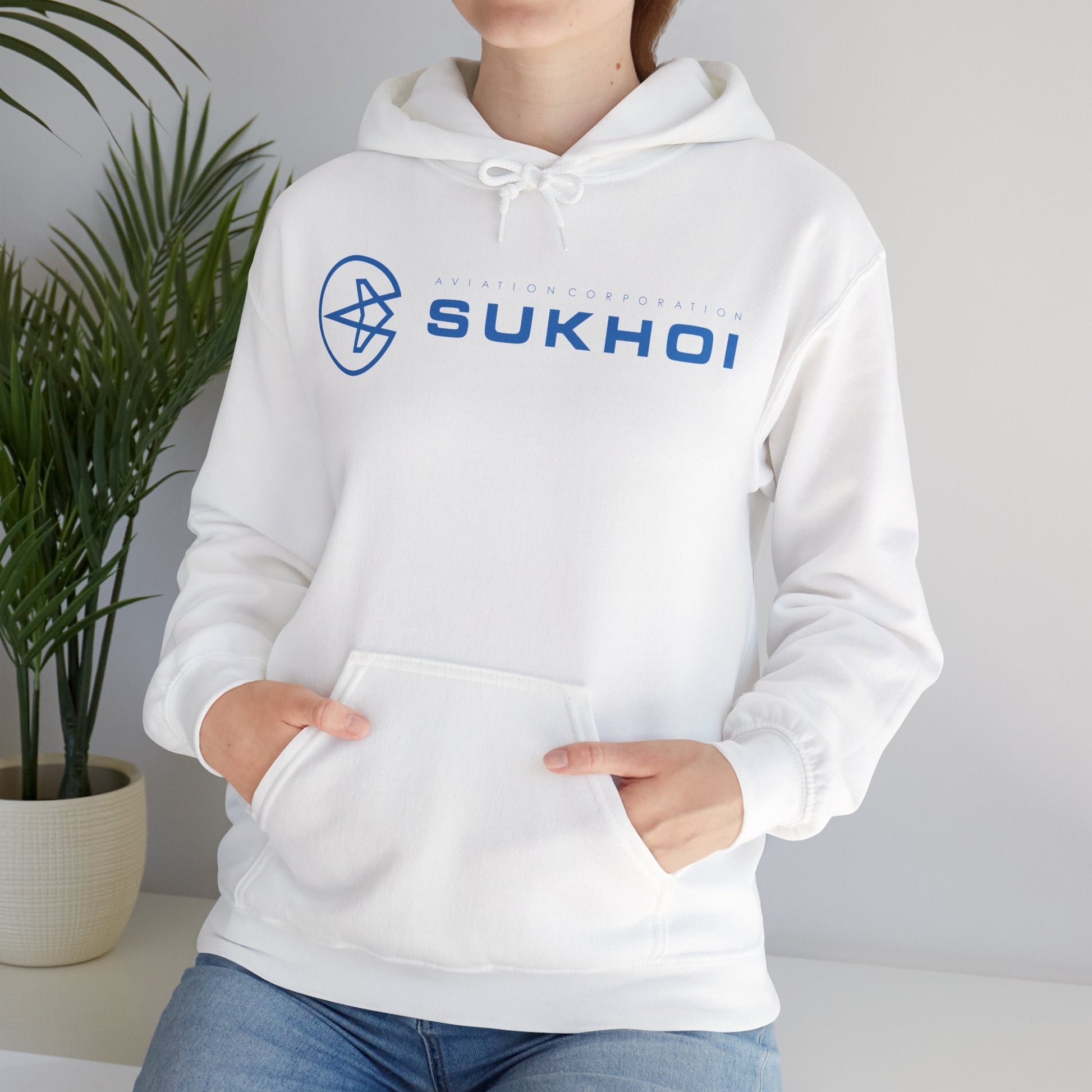 SUKHOI AVIATION HOODIE. gift for pilots. graphic design. (logo)