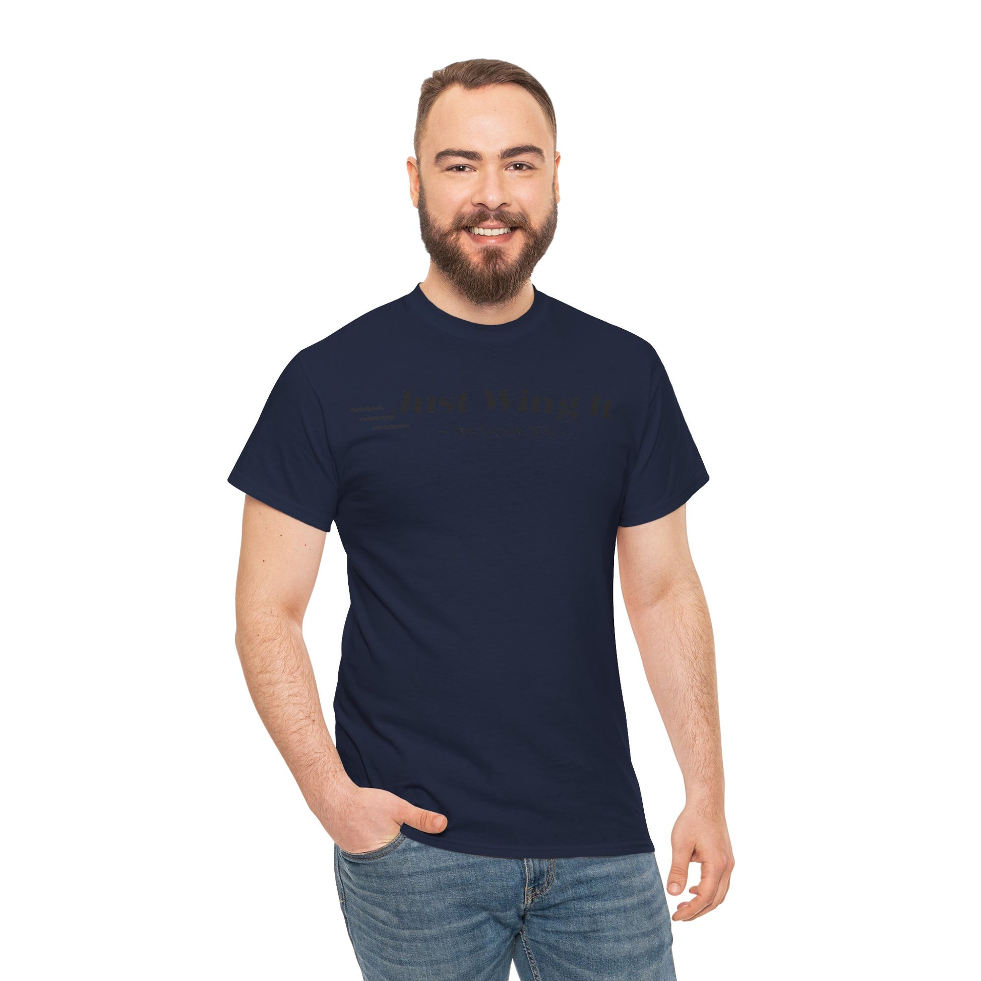JUST WING IT! CAPTAIN. TSHIRT. AVIATION.FLIGHT CREW.PILOTS