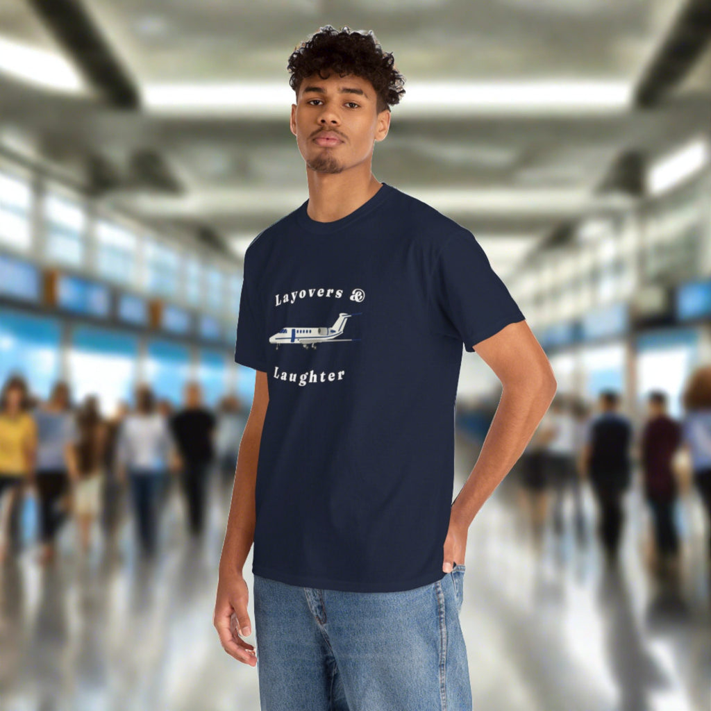 Layovers & Laughter. T-shirt. aviation. pilots. travel. shirt.