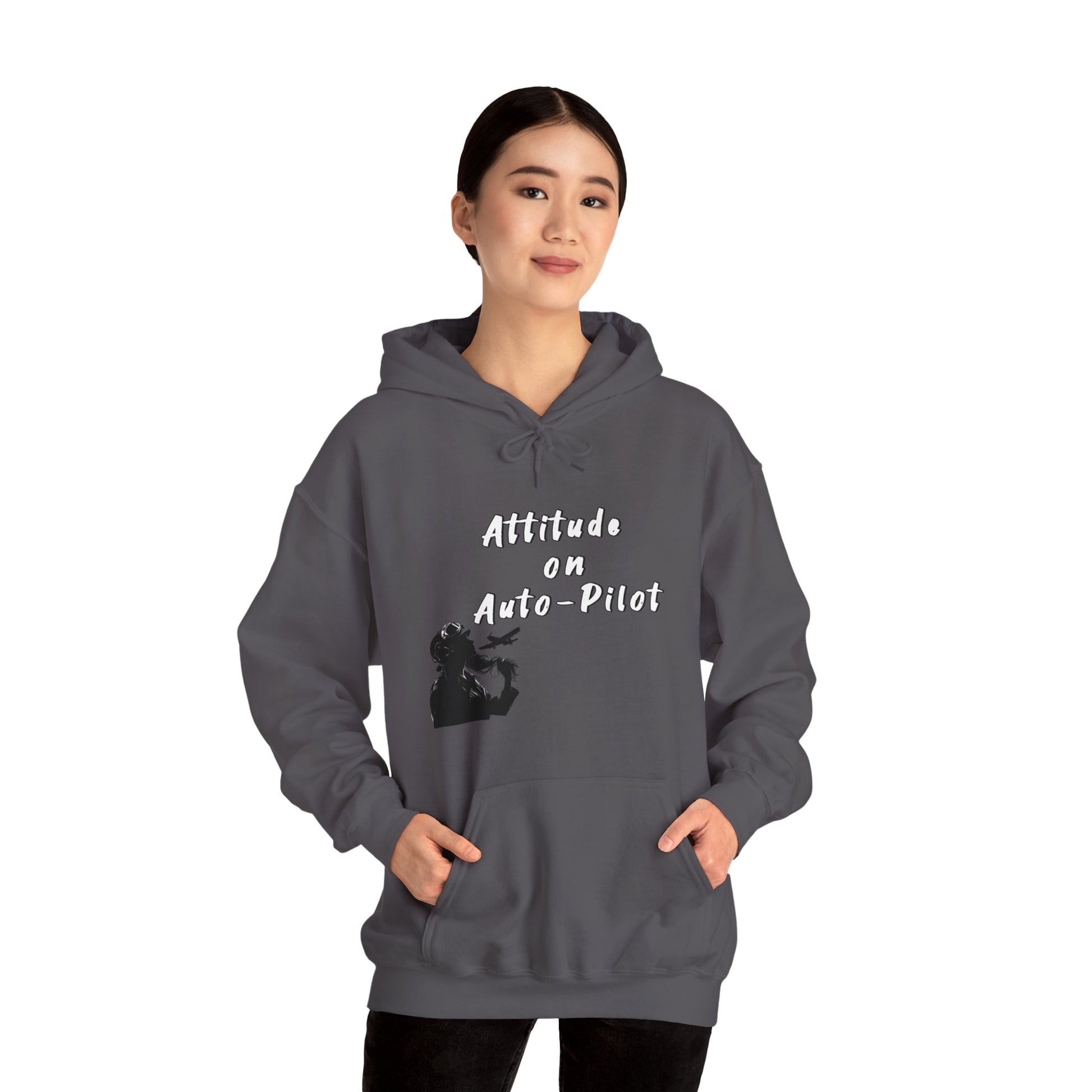 Female Pilot Hoodie. aviation. aviation gifts. gifts for pilots. attitude. graphic tee