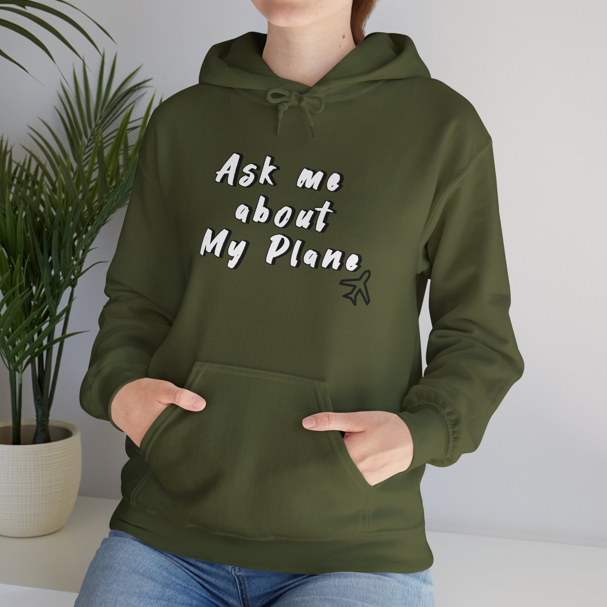 Hoodie For Pilots. Ask me about My Plane!. gift for pilots. aviation. aviation gifts. graphic design