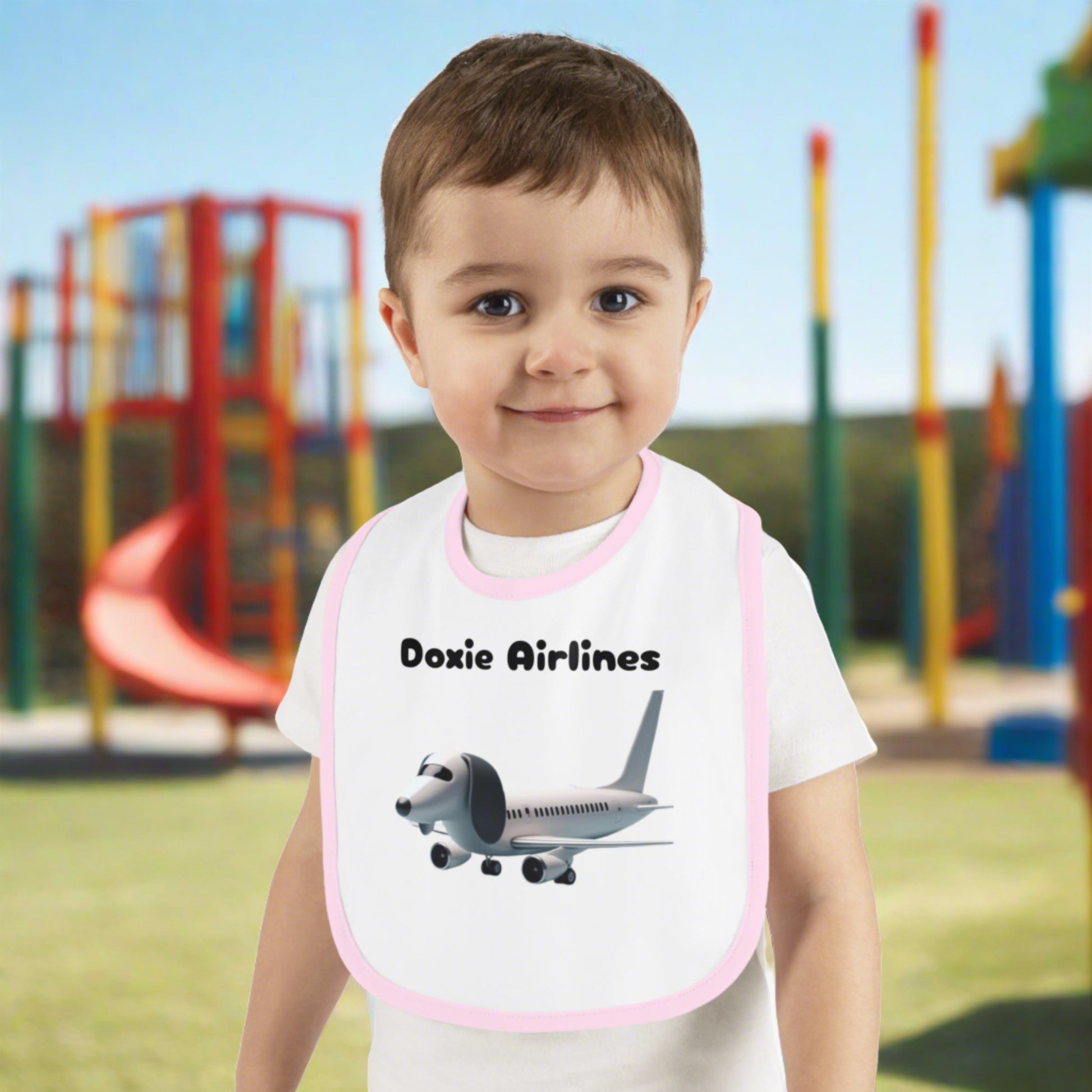 Doxie airlines Baby bibs