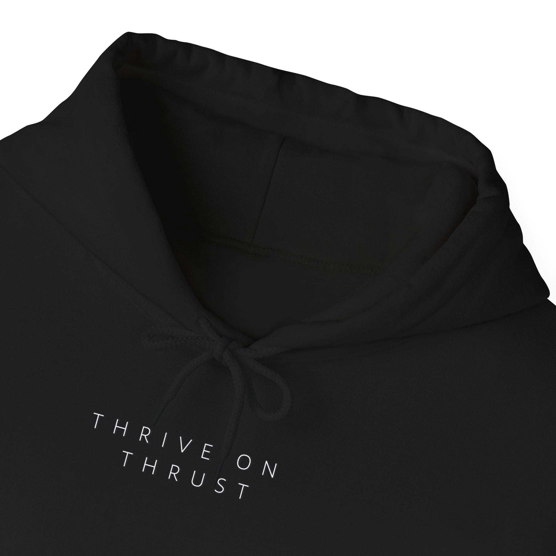 Thrive on Thrust. aviation. gifts for pilots. pilots. planes. gift aviation. graphic hoodie