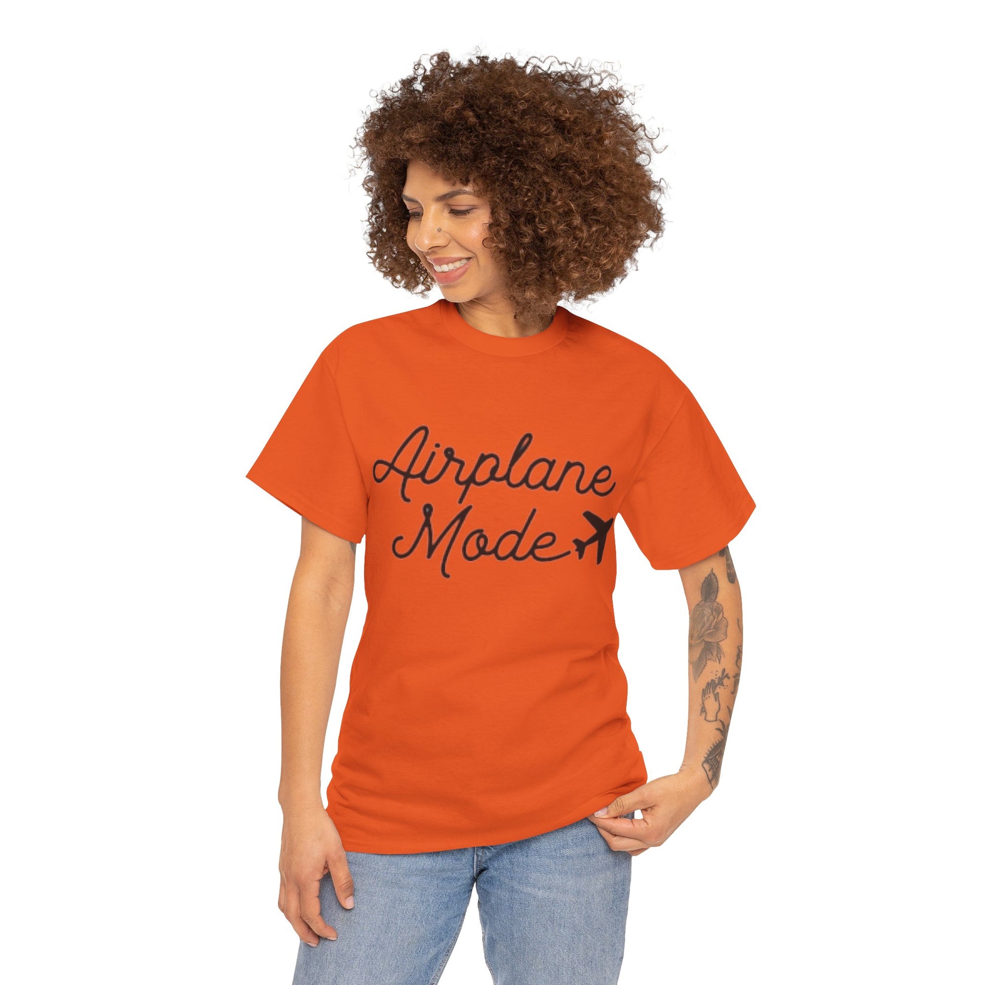 Airplane Mode Aviation Graphic Tee. gift for pilots. flight attendant. aviation lovers.